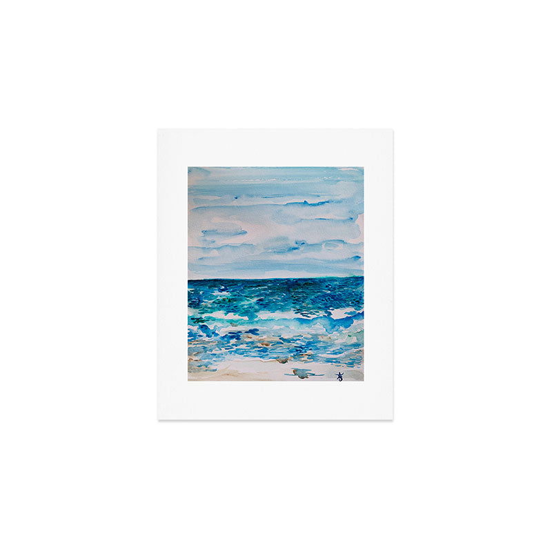 Cabo Beach Mexico Watercolor #1 Art Print