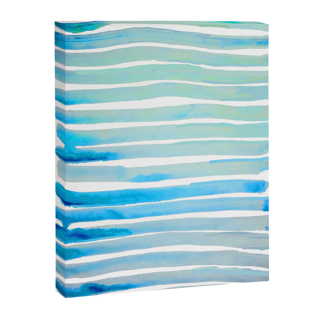 New Year Blue Water Lines Canvas Print Gallery Image 6