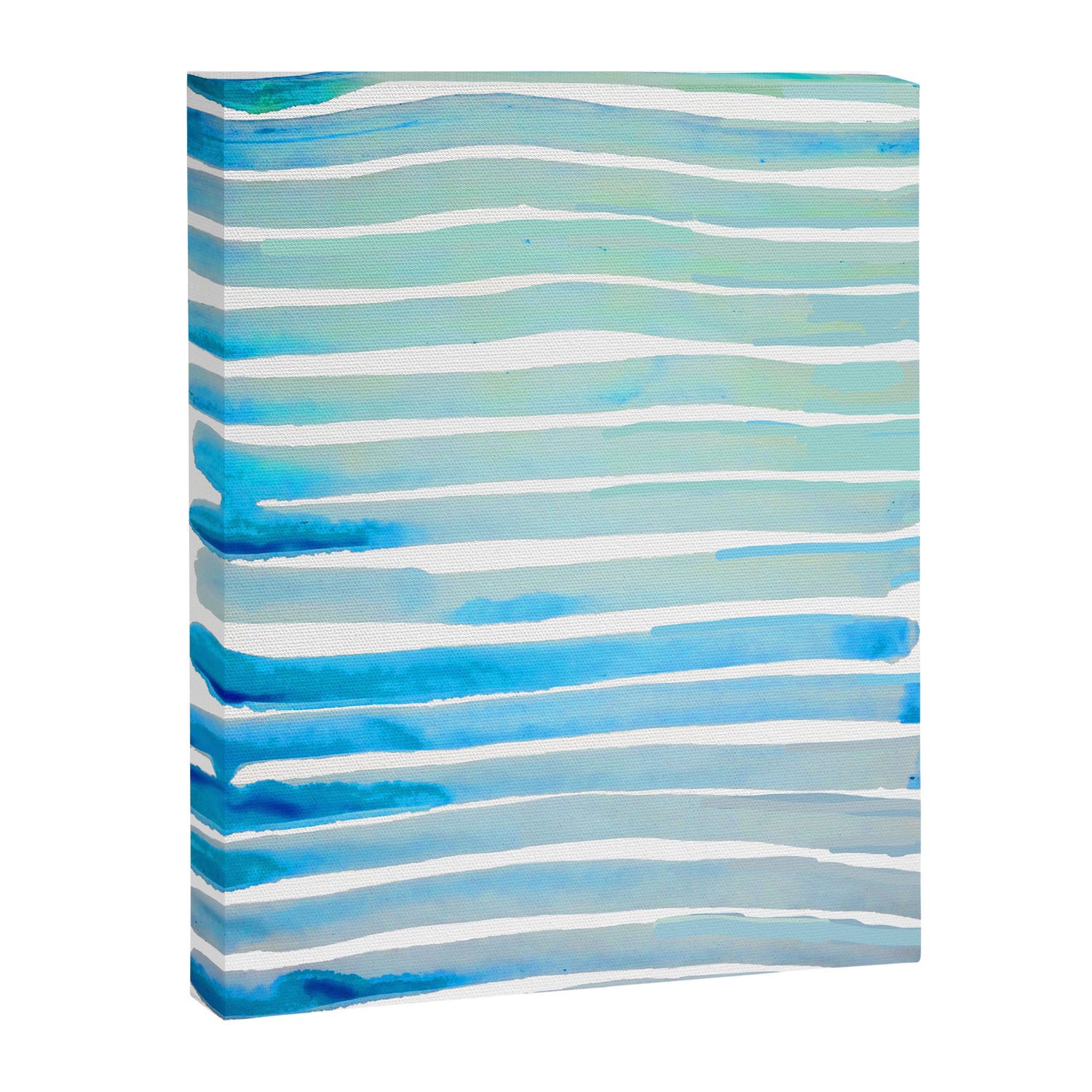New Year Blue Water Lines Canvas Print Gallery Image 6