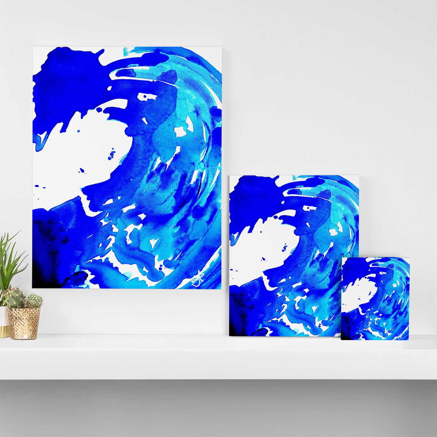 Save The Water Watercolour Canvas Print Gallery Image 3