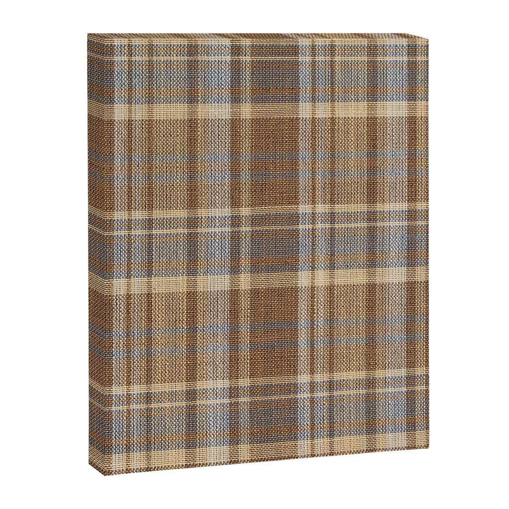 Beige Brown Tartan Plaid Pattern Canvas Print Gallery Image 8