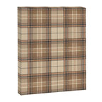 Beige Brown Tartan Plaid Pattern Canvas Print Gallery Image 8