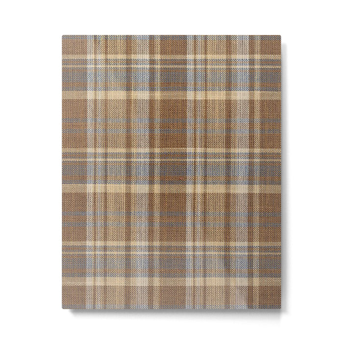 Beige Brown Tartan Plaid Pattern Metal Print Gallery Image 1