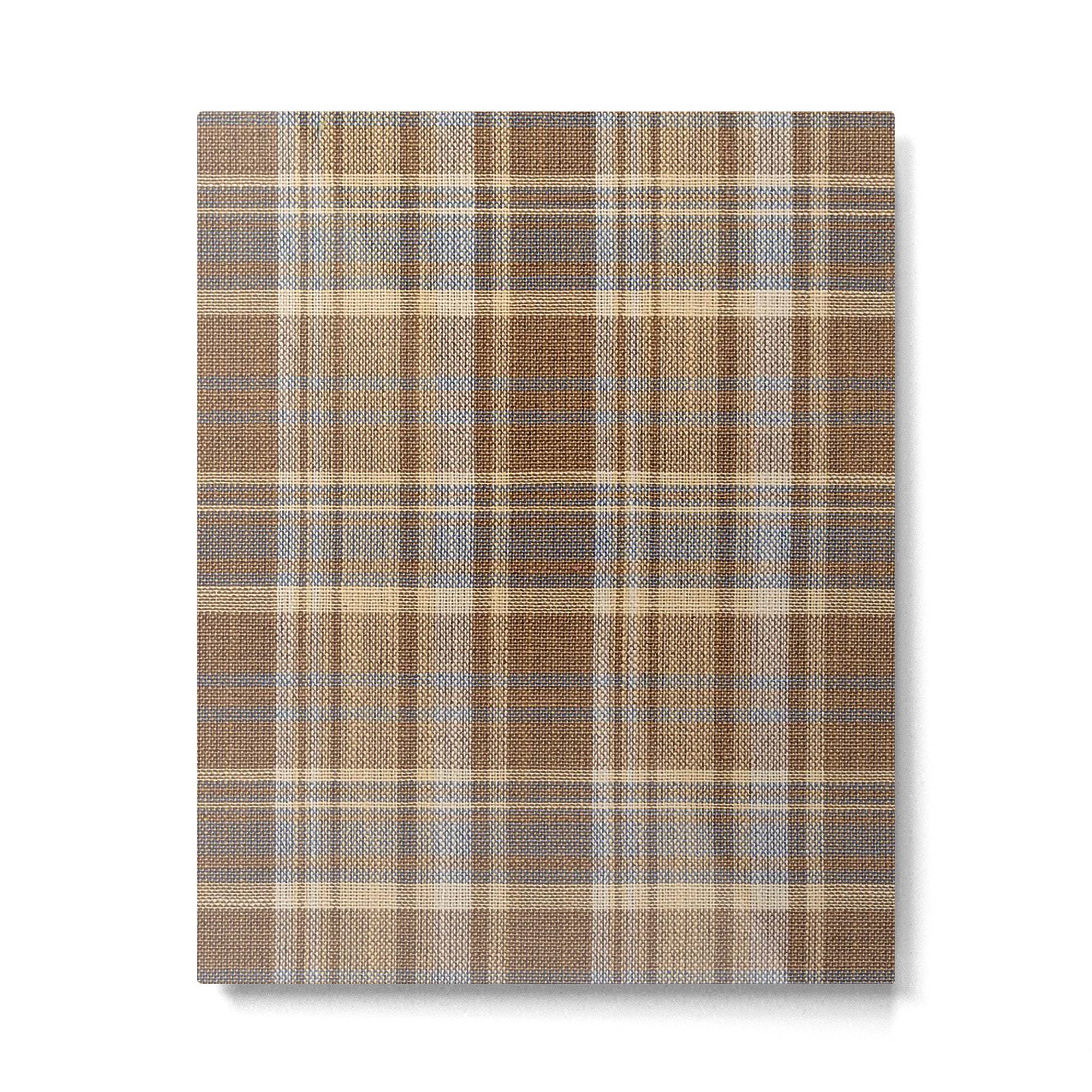 Beige Brown Tartan Plaid Pattern Metal Print Gallery Image 6