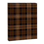 Black Brown Tartan Plaid Scottish Pattern Canvas Print Gallery Image 8