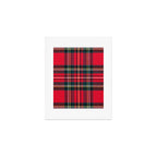 Black Red Tartan Plaid Scottish Pattern Art Print Gallery Image 1