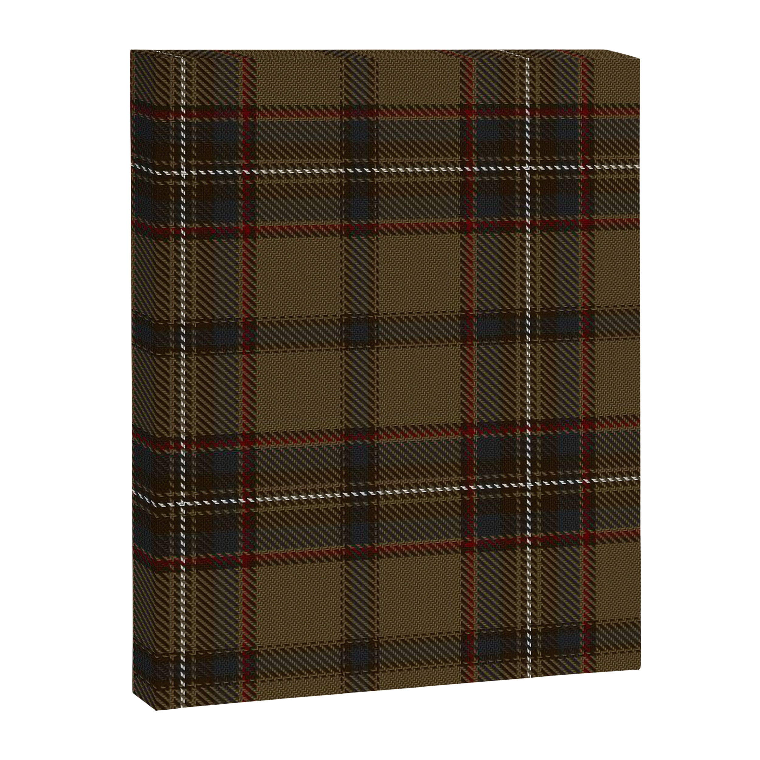 Brown Tartan Plaid Pattern Canvas Print Gallery Image 8