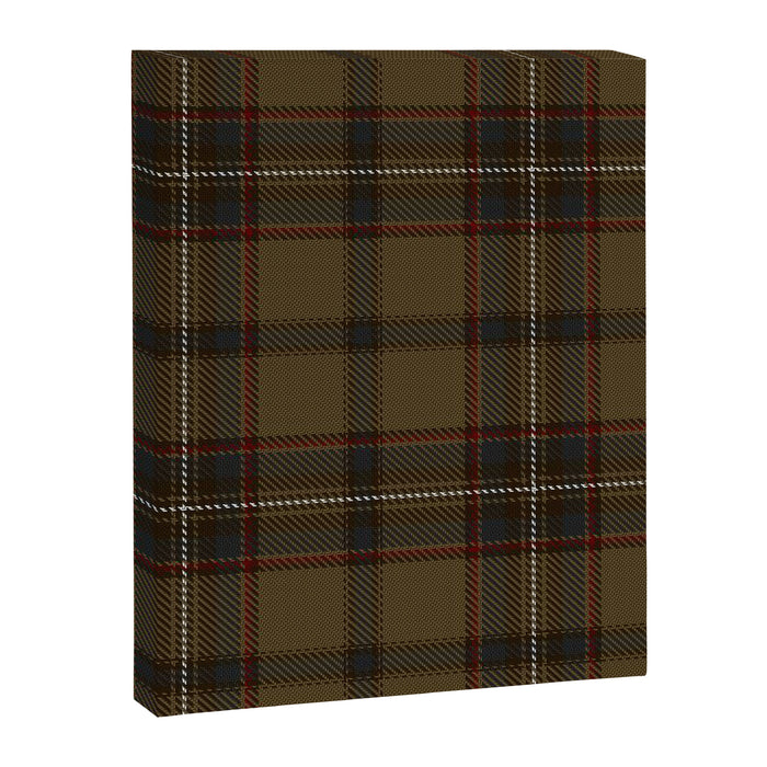 Brown Tartan Plaid Pattern Canvas Print Gallery Image 1