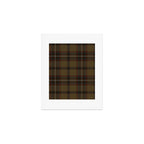 Brown Tartan Plaid Pattern Art Print Gallery Image 1