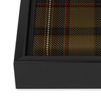 Brown Tartan Plaid Pattern Framed Canvas Print Gallery Image 3
