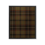 Brown Tartan Plaid Pattern Framed Canvas Print Gallery Image 8