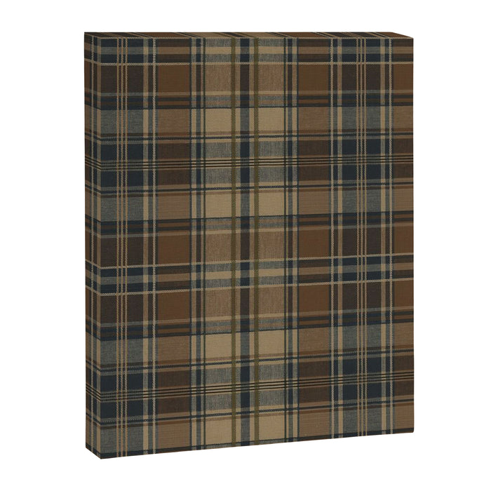 Classical Beige Brown Tartan Plaid Pattern Canvas Print Gallery Image 1