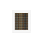 Classical Beige Brown Tartan Plaid Pattern Art Print Gallery Image 1
