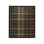 Classical Beige Brown Tartan Plaid Pattern Framed Canvas Print Gallery Image 8