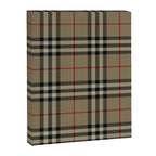 Luxury Beige Tartan Plaid Pattern Canvas Print Gallery Image 8