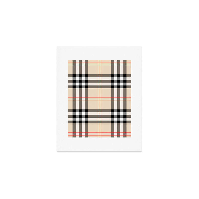 Scottish Cage Luxury Plaid Pattern Art Print Gallery Image 1