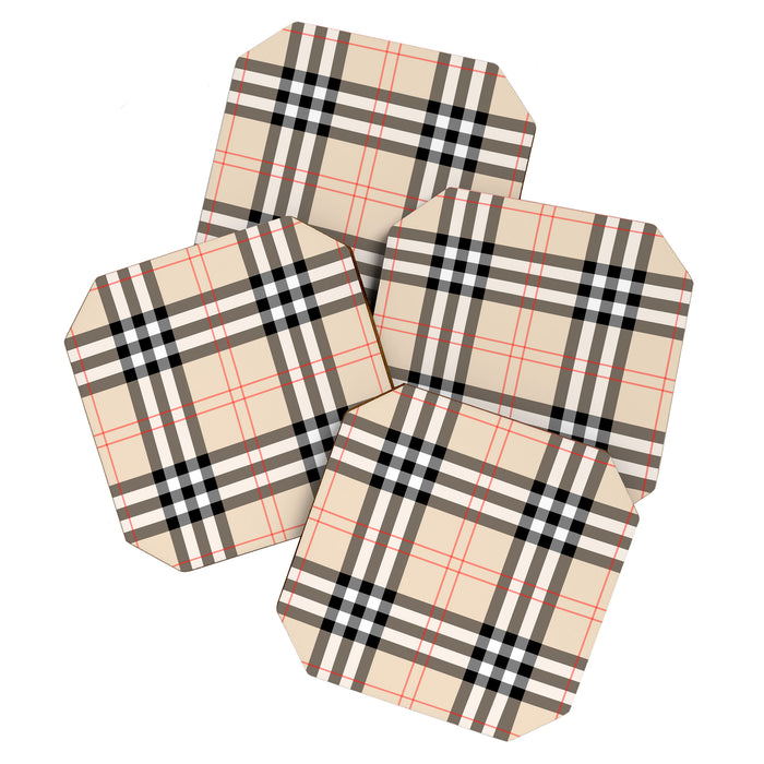 Scottish Cage Luxury Plaid Pattern Coaster Gallery Image 1