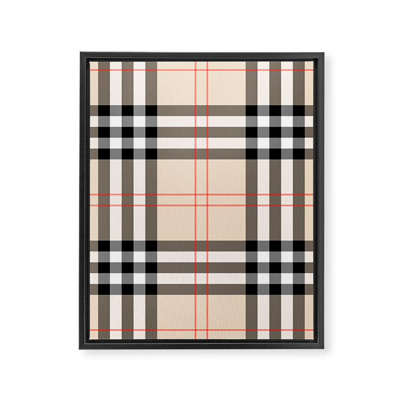 Scottish Cage Luxury Plaid Pattern Framed Canvas Print Gallery Image 8