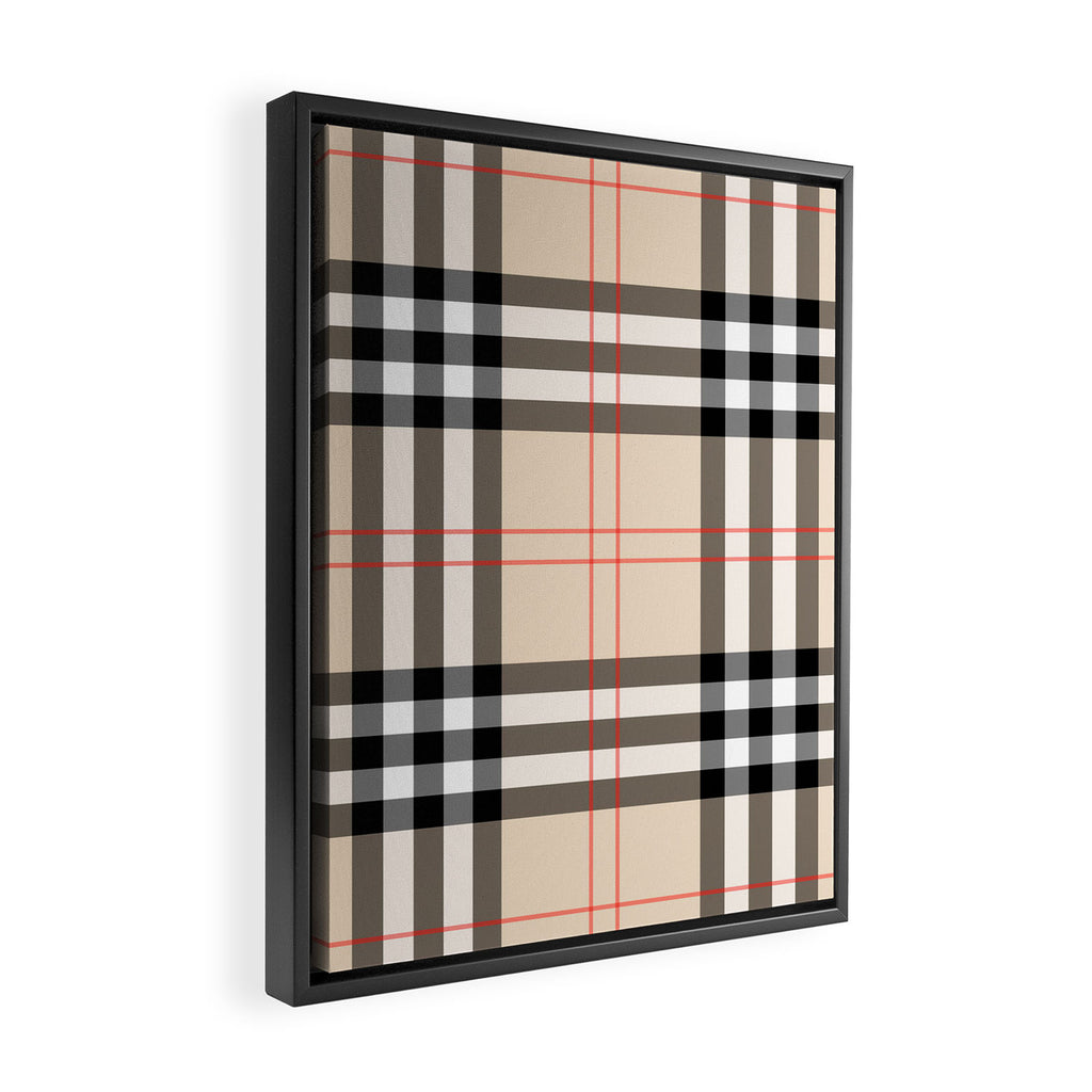 Scottish Cage Luxury Plaid Pattern Framed Canvas Print Gallery Image 2