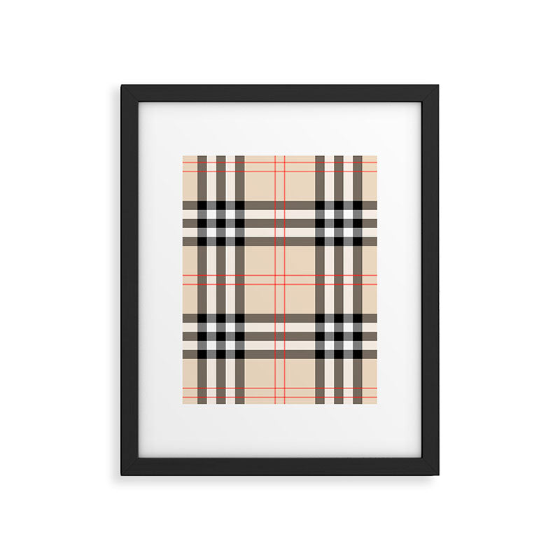 Scottish Cage Luxury Plaid Pattern Framed Art Print Gallery Image 6