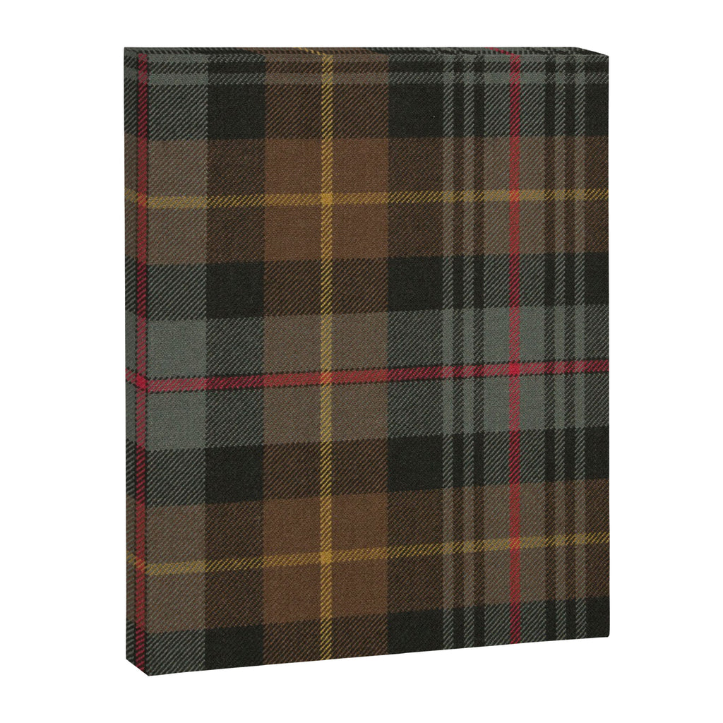 Vintage Brown Gray Tartan Plaid Pattern Canvas Print Gallery Image 8