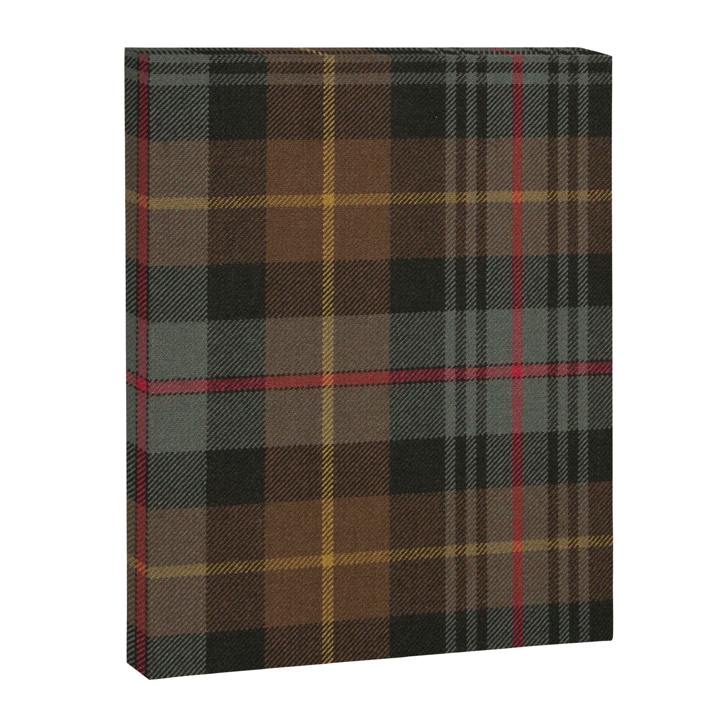 Vintage Brown Gray Tartan Plaid Pattern Canvas Print Gallery Image 8