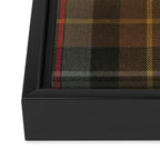 Vintage Brown Gray Tartan Plaid Pattern Framed Canvas Print Gallery Image 3