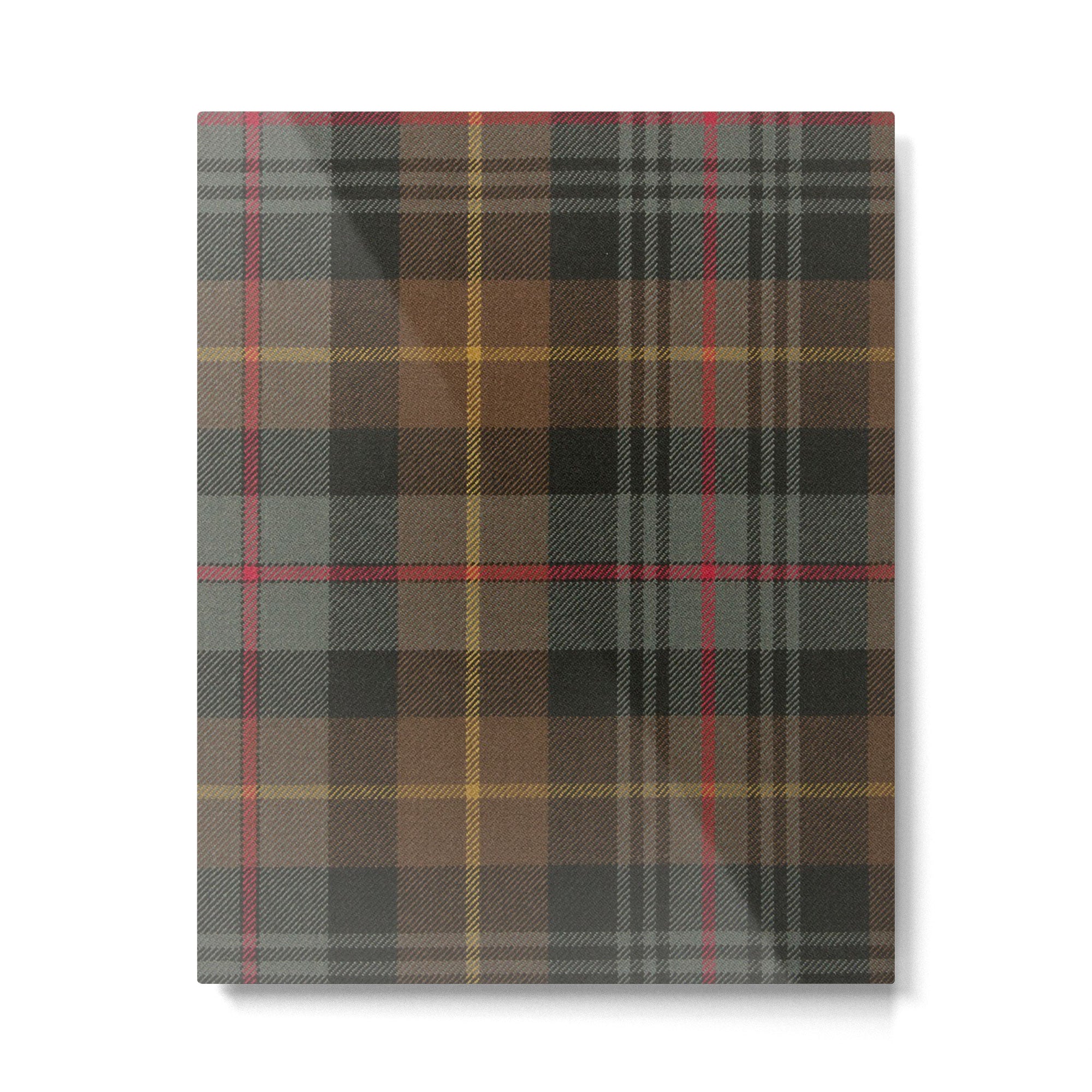 Vintage Brown Gray Tartan Plaid Pattern Metal Print Gallery Image 6