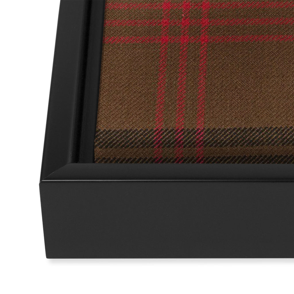 Vintage Brown Tartan Plaid Pattern Framed Canvas Print Gallery Image 3