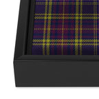 Vintage Purple Tartan Plaid Pattern Framed Canvas Print Gallery Image 3