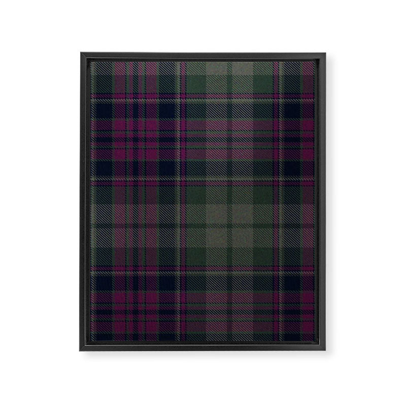Vintage Purple Tartan Plaid Pattern Framed Canvas Print Gallery Image 8