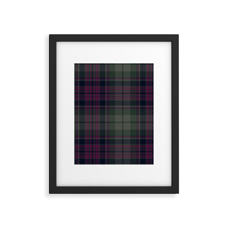 Vintage Purple Tartan Plaid Pattern Framed Art Print Gallery Image 6