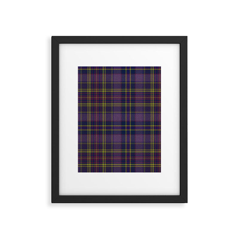 Vintage Purple Tartan Plaid Pattern Framed Art Print Gallery Image 6