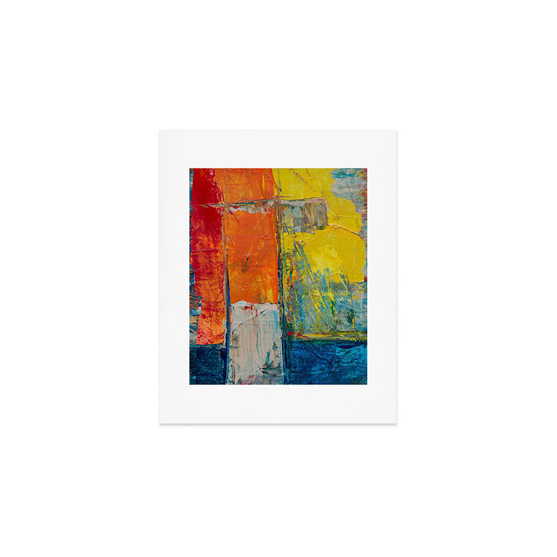 Colorful Geometric Abstract Art Art Print Gallery Image 1