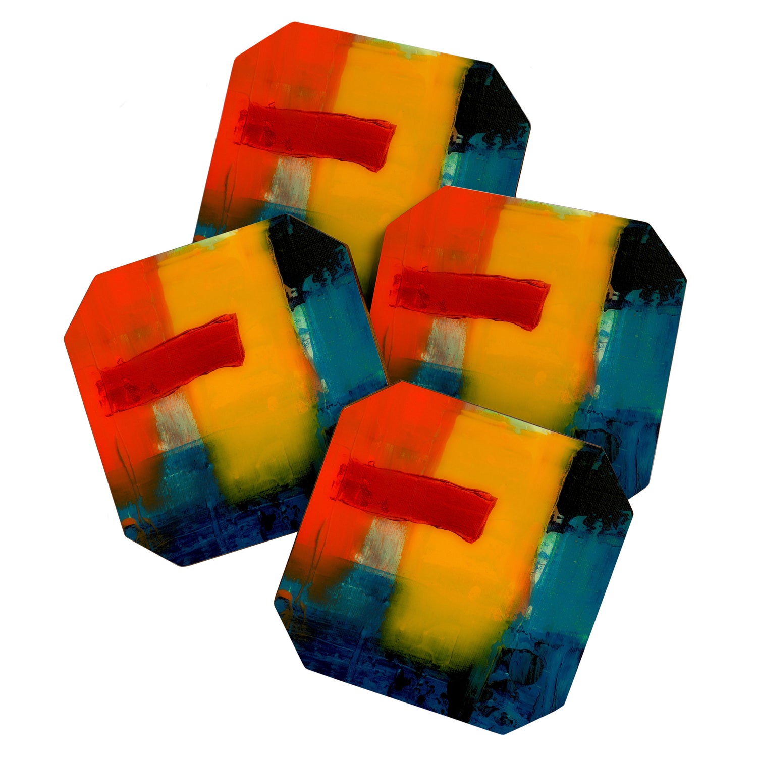 Mid Century Abstract Art Coaster Gallery Image 1