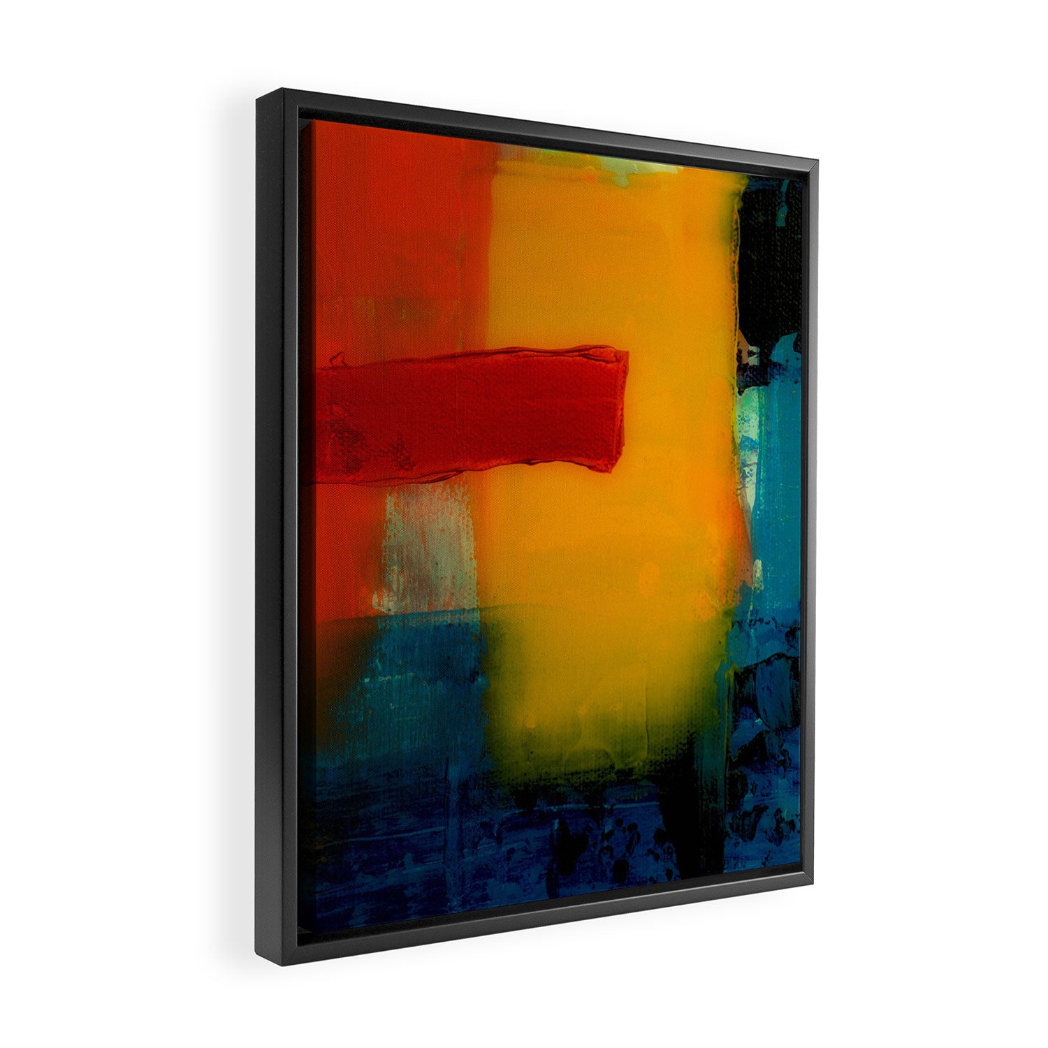 Mid Century Abstract Art Framed Canvas Print Gallery Image 2