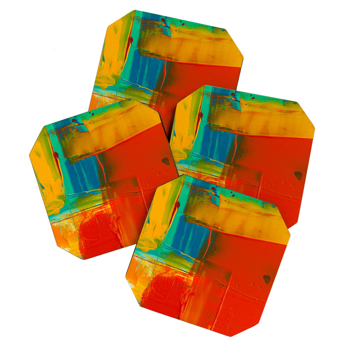 Mid Century Abstract Art Coaster Gallery Image 1