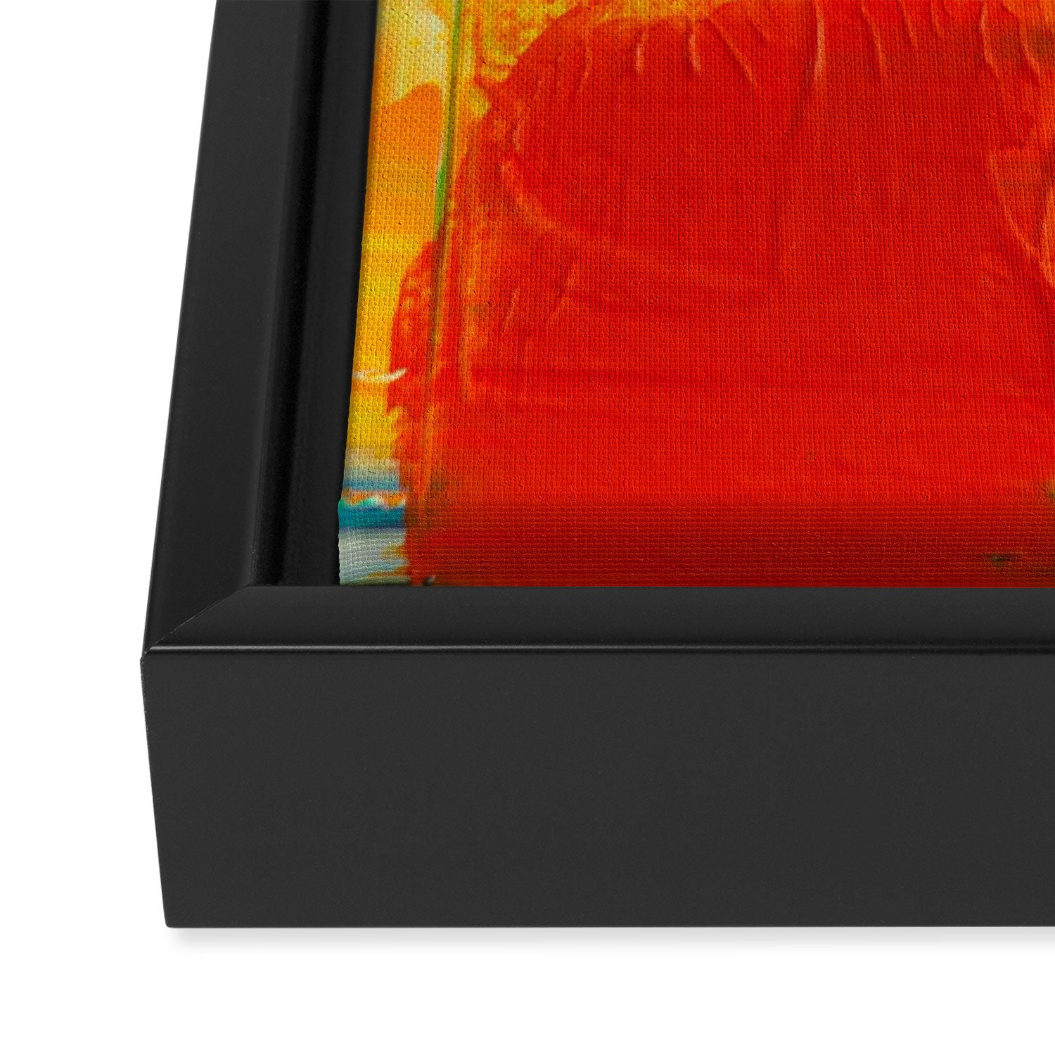 Mid Century Abstract Art Framed Canvas Print Gallery Image 3