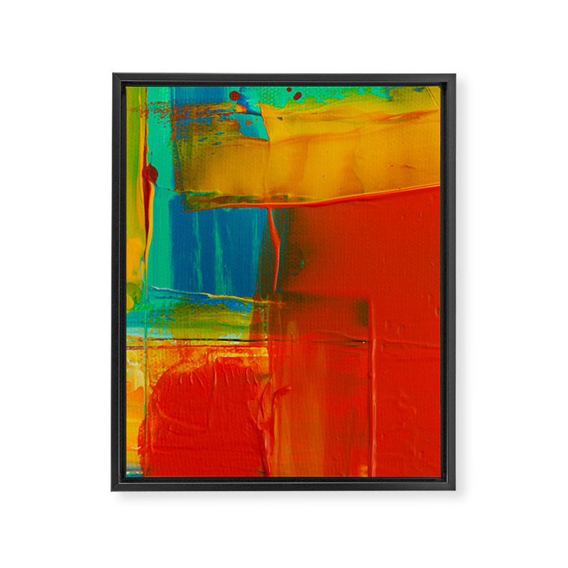 Mid Century Abstract Art Framed Canvas Print Gallery Image 6