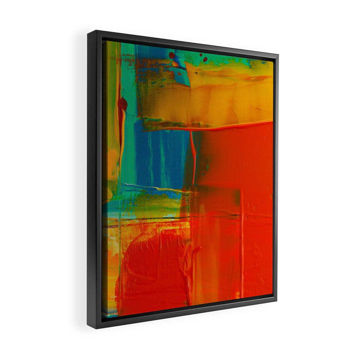 Mid Century Abstract Art Framed Canvas Print Gallery Image 2