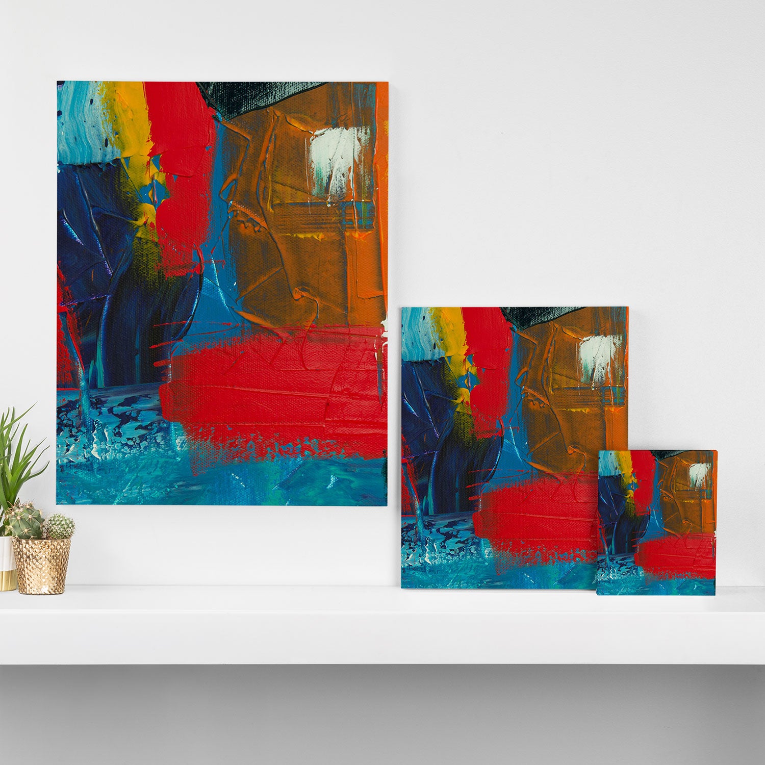 Mid Century Abstract Art Canvas Print Gallery Image 3