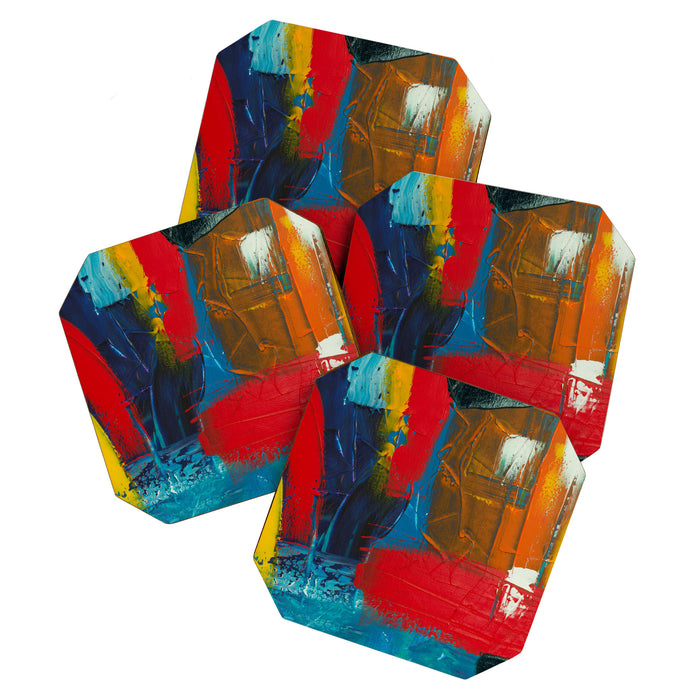 Mid Century Abstract Art Coaster Gallery Image 1