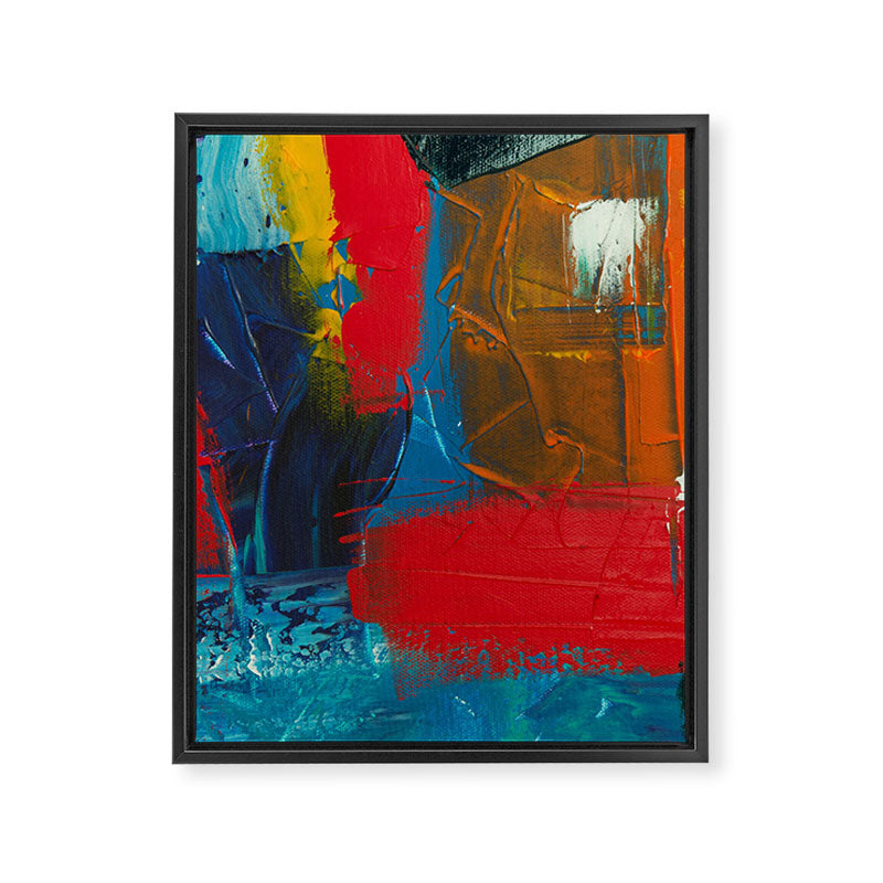 Mid Century Abstract Art Framed Canvas Print Gallery Image 1