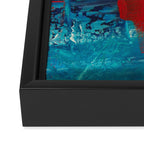Mid Century Abstract Art Framed Canvas Print Gallery Image 3