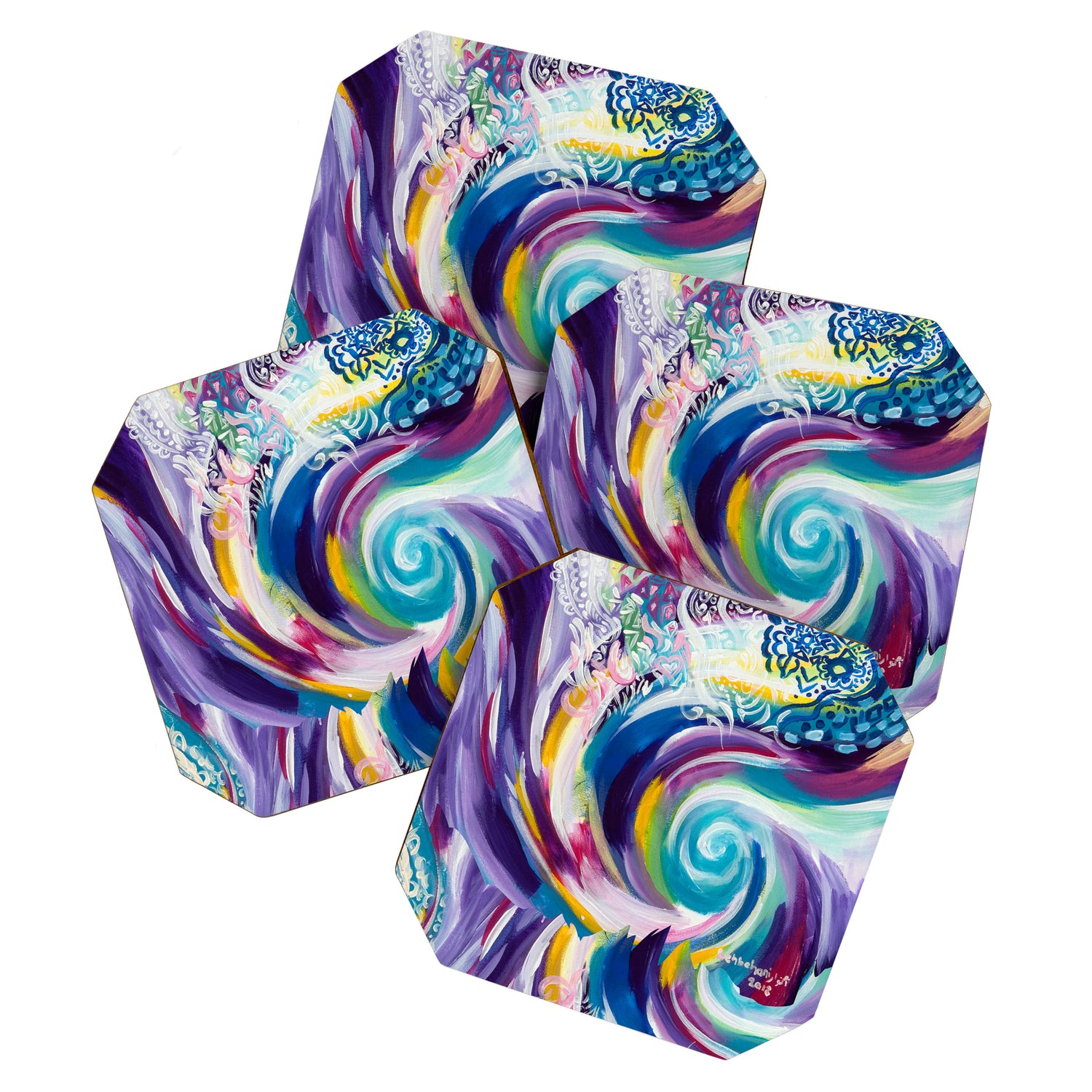 floral Coaster Gallery Image 1