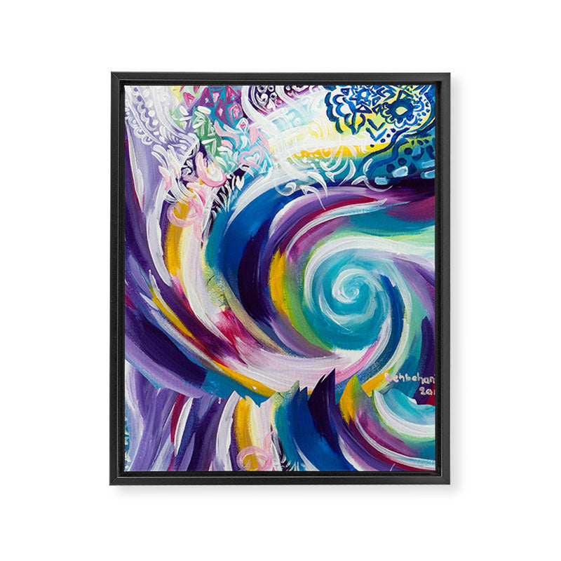 floral Framed Canvas Print Gallery Image 8