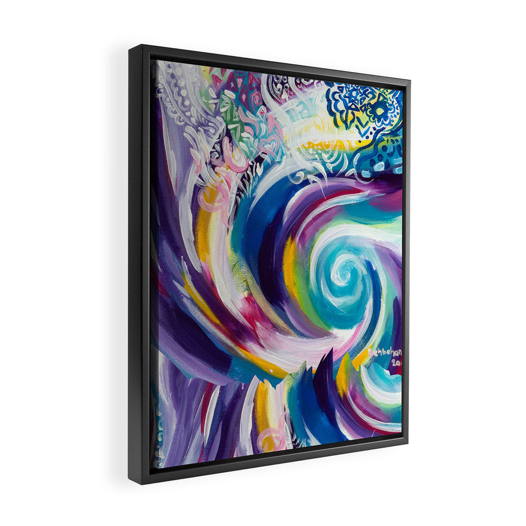 floral Framed Canvas Print Gallery Image 2