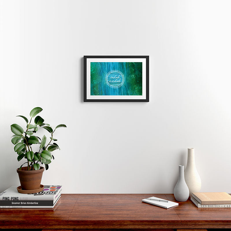 Inhale Exhale Framed Art Print Gallery Image 2