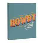 Howdy Y'all | Yellow Orange Blue Canvas Print Gallery Image 8