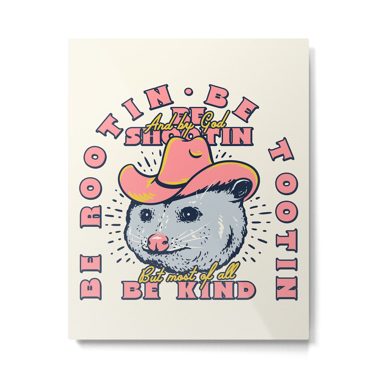 Rootin Tootin Shootin | Possum Cowboy Advice | Space Cowgirl Country Style | Possum  Metal Print Gallery Image 6